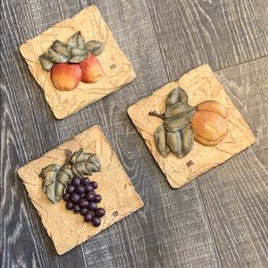 Kitchen Wall Plagues Set of 3